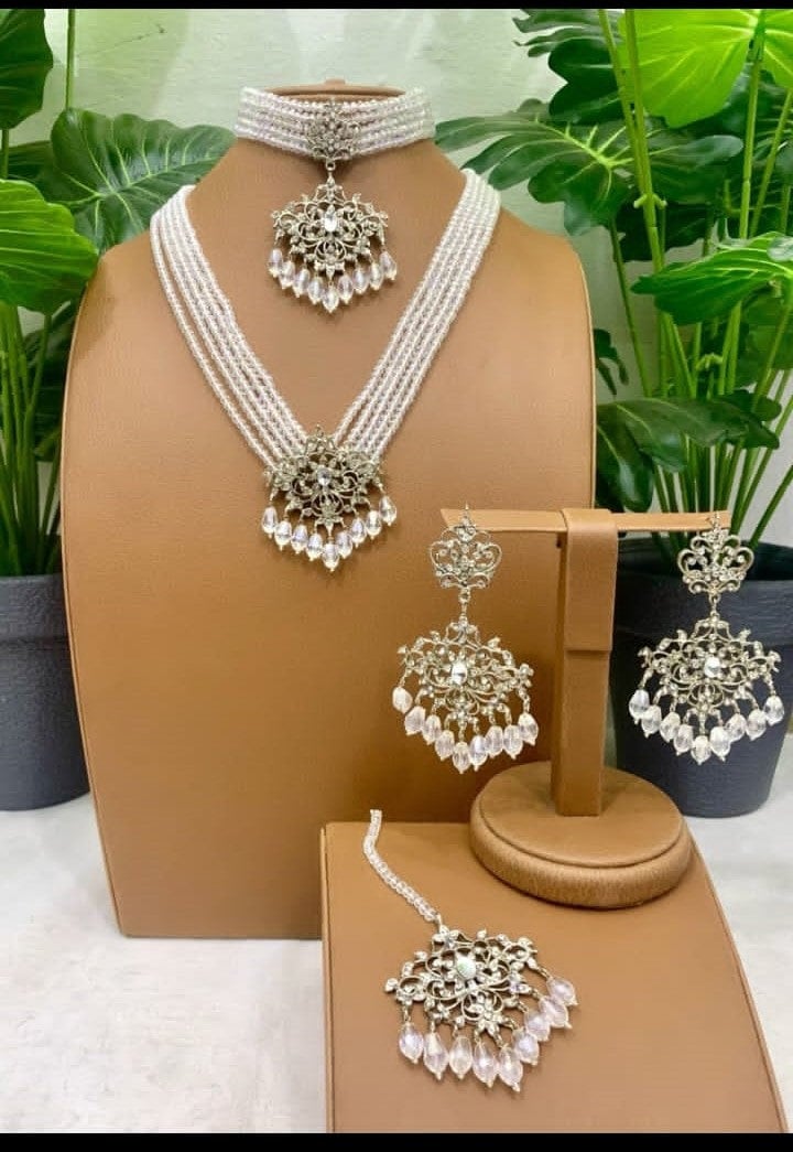 Bridal Jewellery Sets Gold Farshi Kundan Style Full Wedding Sets