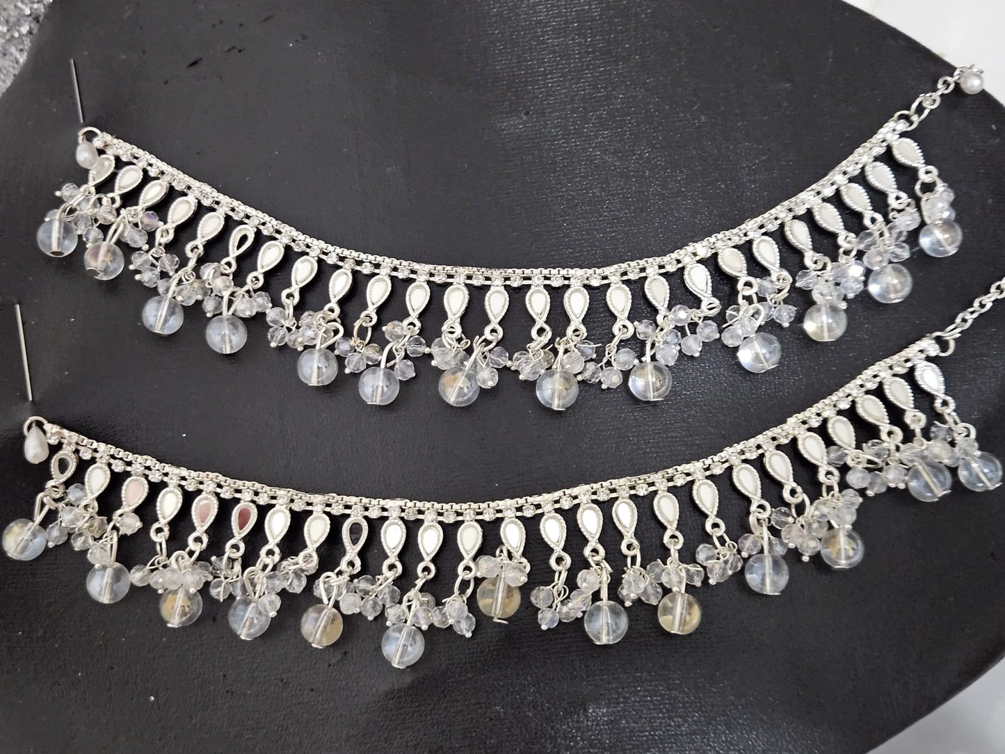 Bollywood Style Gold And Silver Heavy Payal Foot Anklet