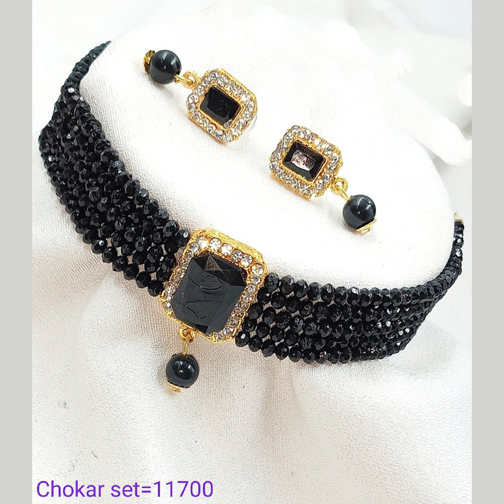 Austrian Stone Pearls Choker Necklace Set Indian Jewellery