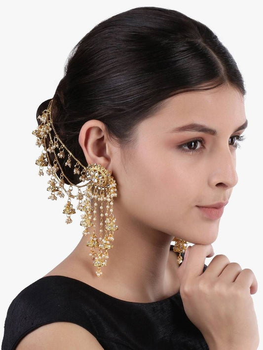 Saharay earrings Bahubali earrings - Big Jhumki Earrings Kaanchain