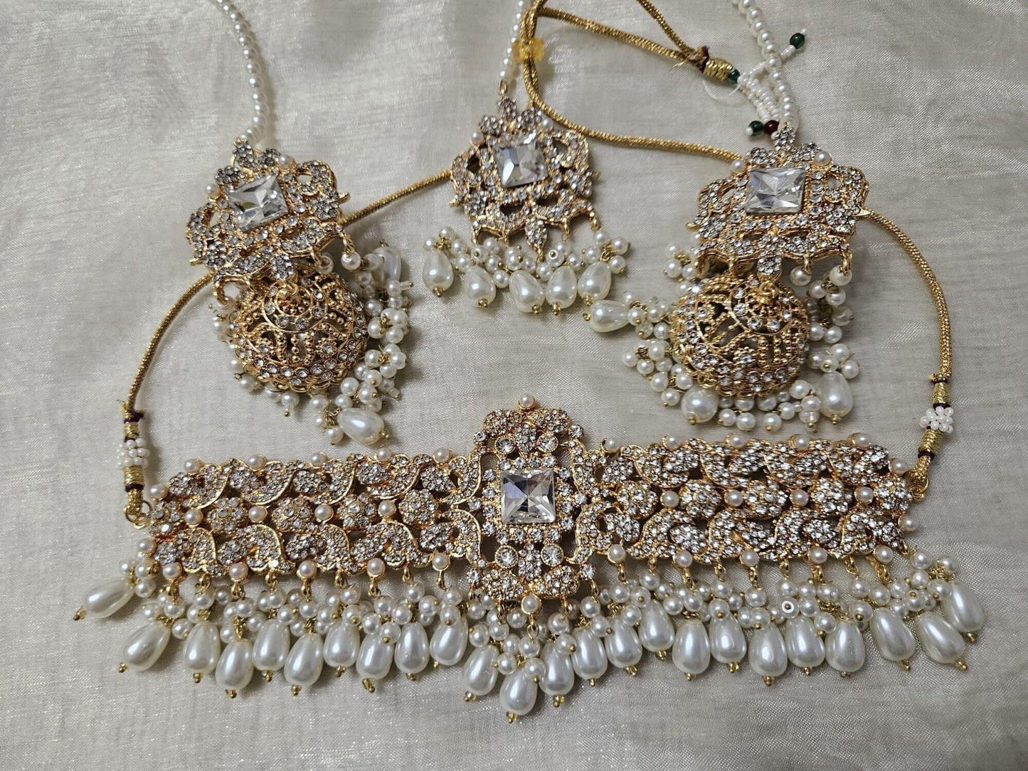 Indian Pakistani Bridal Full Jewellery Sets Jhumka Tikka