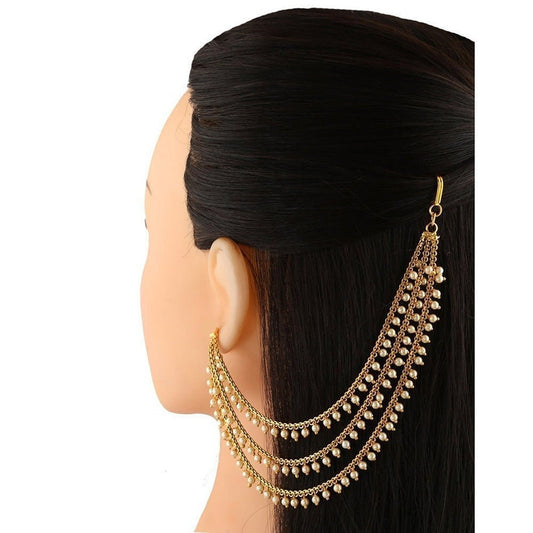 Earring Kaanchain Sahare String with Small Pearls Jhumki Sahare