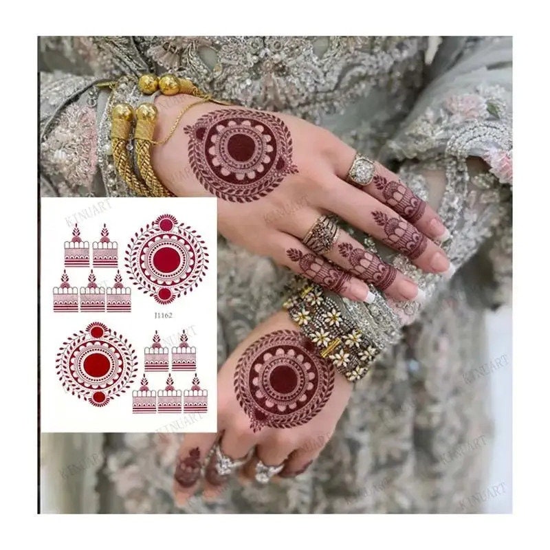 Instant Henna Mehndi Waterproof Temprory Tattos Fashion Stickers