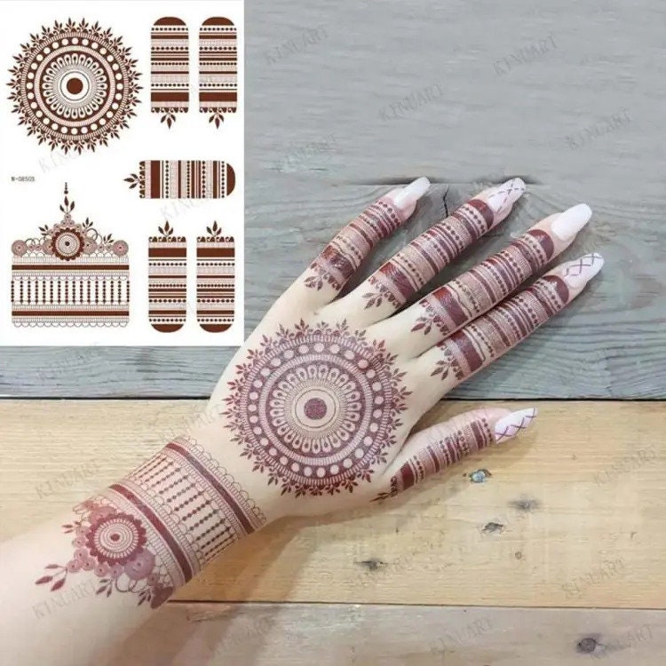 Instant Henna Mehndi Waterproof Temprory Tattos Fashion Stickers