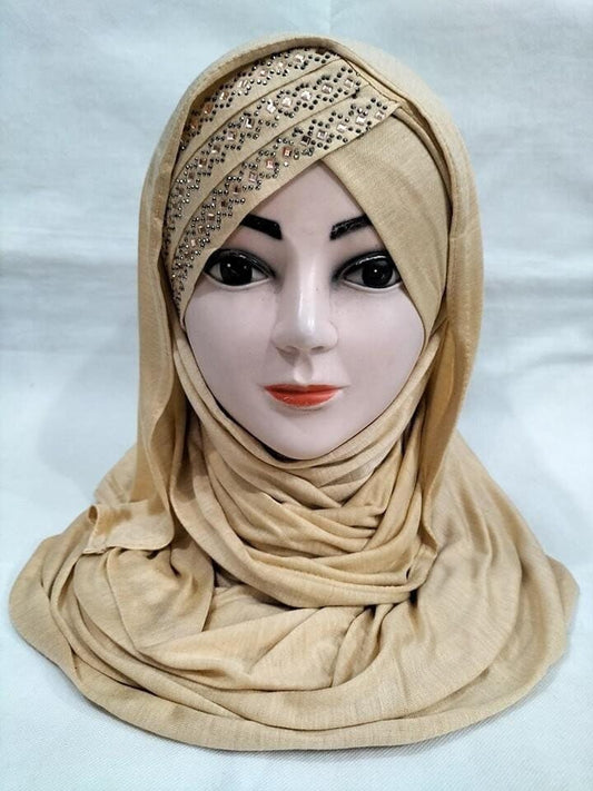 Muslim Ready To Wear Jersey Instant Hijab Scarf